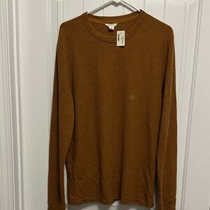Aeropostale Men's Tan Long Sleeve Tee